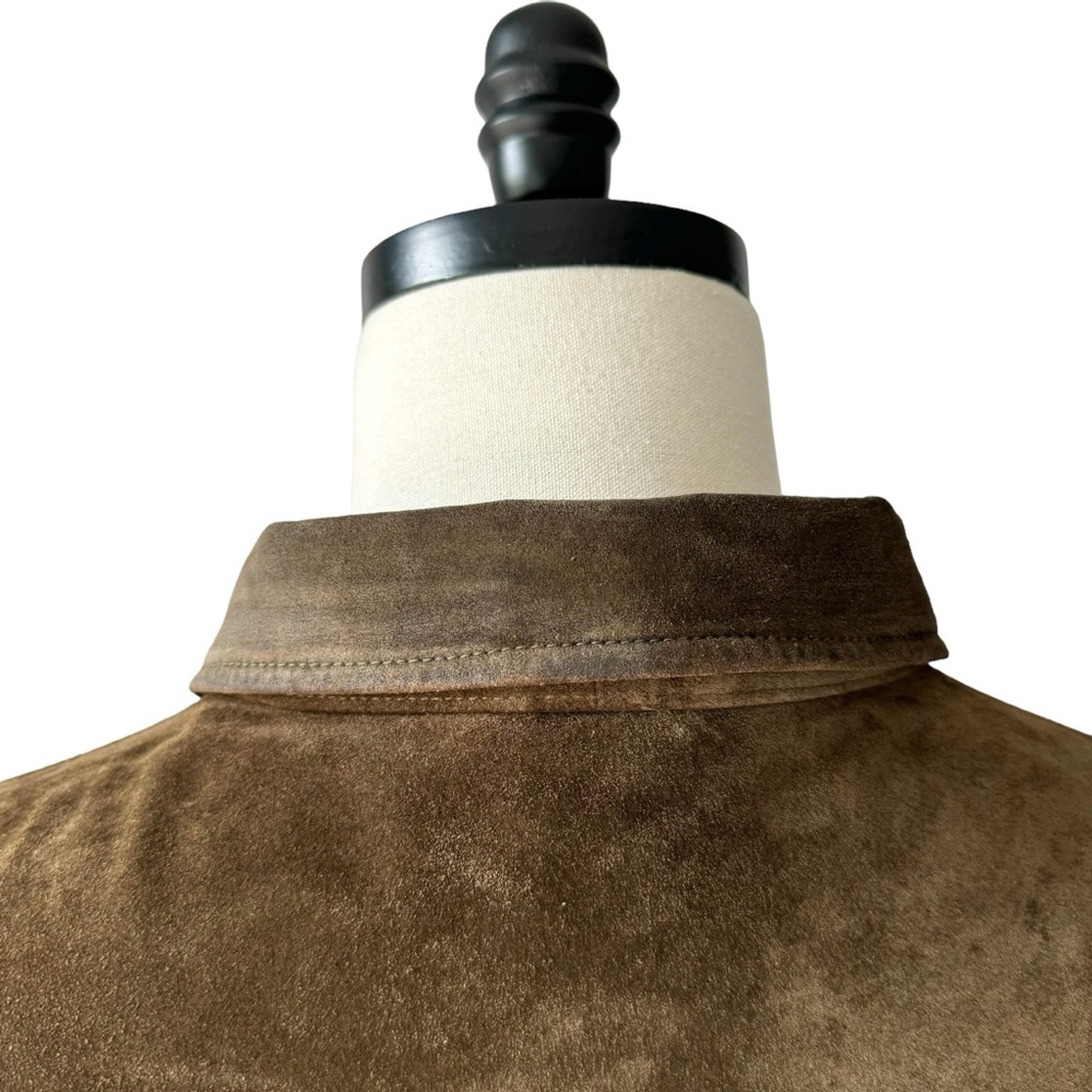Polo Ralph Lauren Vintage Suede Cotton Lined Leather Jacket | XL - Picture 6 of 16
